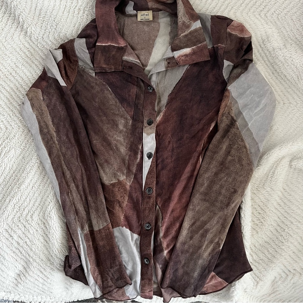 Wilfred nylon button down